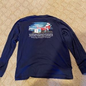 VV long sleeve navy tee shirt